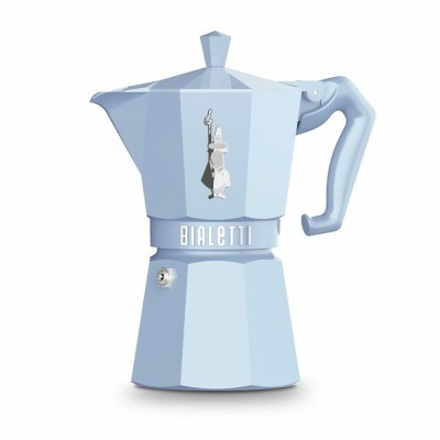 Cafetière Italienne Bialetti MOKA EXCLUSIVE Bleu Aluminium 6 Tasses