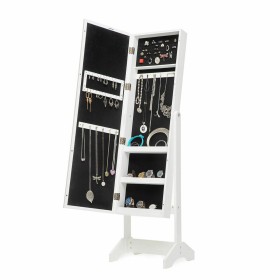 Standing Jewellery Mirror with LED Lights InnovaGoods White Multicolour Wood Plastic (Refurbished A)