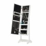 Armoire à Bijoux sur Pied avec Miroir et LED InnovaGoods Blanc Bois Plastique (Reconditionné A)