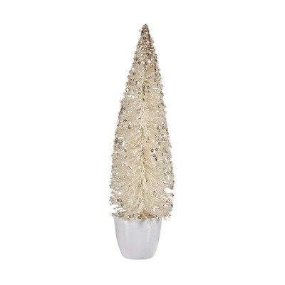 Sapin de Noël Krist+ Blanc Plastique 10 x 38 x 10 cm