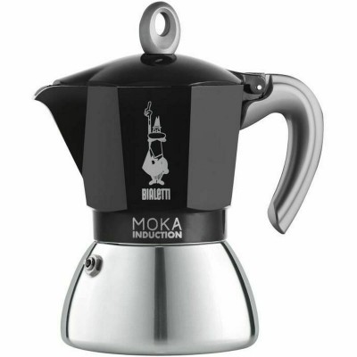 Italian Coffee Pot Bialetti 0006936/NP Black Grey Metal Aluminium