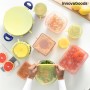 Jeu de 10 Couvercles de Cuisine Réutilisables et Réglables Lilyd InnovaGoods Silicone Jaune (Reconditionné A)