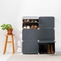 Armoire à chaussures Gris (Reconditionné C)