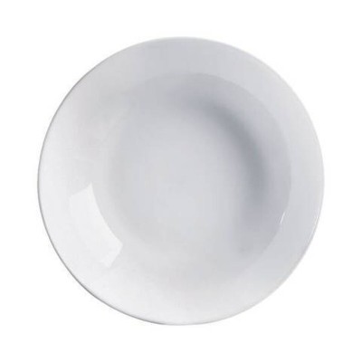 Deep Plate Arcoroc Evolutions White Opaline glass Minimalist