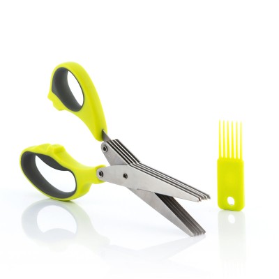 Multi-Blade 5-in-1 Scissors Fivessor InnovaGoods Yellow Stainless steel (Refurbished B)