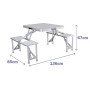 Picnic table Marbueno Multicolour Aluminium (Refurbished B)