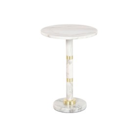 Side table Home ESPRIT White Golden 41 X 41 X 58 CM