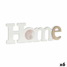 Cadre photo Gift Decor Home Blanc Marron Bois MDF (6 Unités)