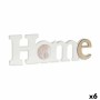 Cadre photo Gift Decor Home Blanc Marron Bois MDF (6 Unités)