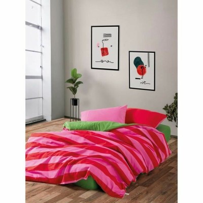 Parure de couette Rouge Rose 220 x 240 cm