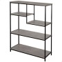Shelves Max Home Iron MDF Wood 5 Shelves 75 x 100 x 30 cm