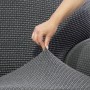 Housse de fauteuil à oreilles Sofaskins NIAGARA Gris foncé (Reconditionné C)