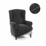 Housse de fauteuil à oreilles Sofaskins NIAGARA Gris foncé (Reconditionné C)