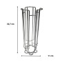 Organisateur de capsules de café Fackelmann Gris Acier inoxydable Plastique 3 X 11 X 32 CM 14 X 39 X 29 CM