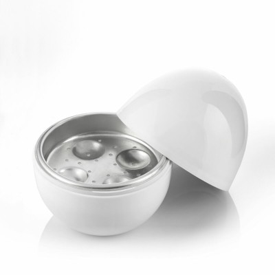 Cuiseur à Oeufs pour Micro-ondes avec Livre de Recettes Boilegg InnovaGoods Blanc (Reconditionné B)