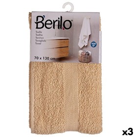 Ensemble de serviettes de toilette Berilo Crème 3 Unités (Reconditionné B)