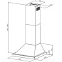 Conventional Hood Cecotec Flux PT 704400 Steel