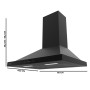 Conventional Hood Cecotec Flux PT 604400 Black