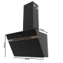 Conventional Hood Cecotec Flux DT 607500 Black Copper
