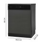 Lave-vaisselle Cecotec 6800 Dark A Noir