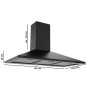 Conventional Hood Cecotec Flux PM 904000 Black