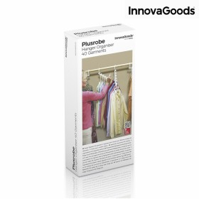 Organisateur de Cintre pour 40 Vêtements Plusrobe InnovaGoods IG116806 Blanc Plastique 24 Pièces (Reconditionné A)