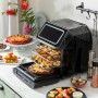 Friteuse à Air InnovaGoods Noir 1800 W 12 L Acier inoxydable (Reconditionné B)