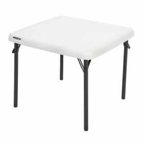 Child's Table Lifetime Foldable White Steel Plastic 61 x 61 x 53,5 cm