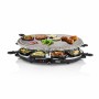 Raclette Princess 8 Oval Stone Grill Party Black Grey