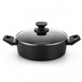 Casserole Monix TITAN ROCK Black Ø 28 cm
