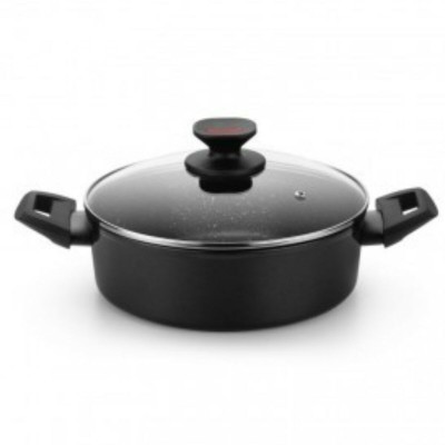 Casserole Monix TITAN ROCK Black Ø 28 cm