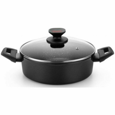 Casserole Monix TITAN ROCK Black Ø 32 cm