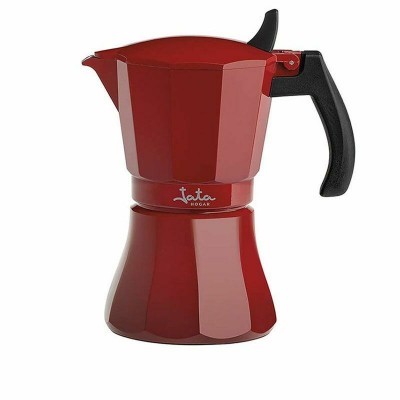 Cafetière Italienne JATA CAFETERADEINDUCCIÓNROJAVULCANO Rouge Aluminium 9 Tasses (1 Unité)
