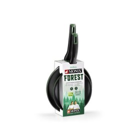 Set of Frying Pans Monix FOREST M501235 Black Aluminium