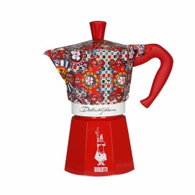 Cafetière Italienne Bialetti MOKA EXPRESS D&G 6T Rouge Argenté Aluminium 6 Tasses