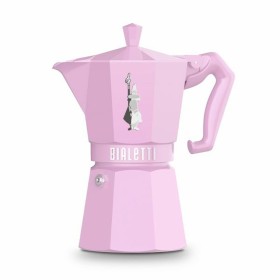 Italian Coffee Pot Bialetti MOKA EXCLUSIVE Pink Aluminium 6 Cups