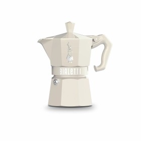 Italian Coffee Pot Bialetti MOKA EXCLUSIVE CREAM 3T Cream Aluminium 3 Cups
