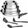 Poêle Tefal L881S904 Aluminium 9 Pièces