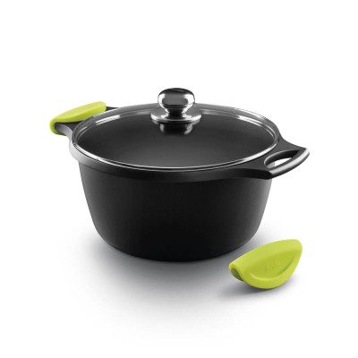 Casserole with lid Castey F3 IO24 24CM Black 1,8 L