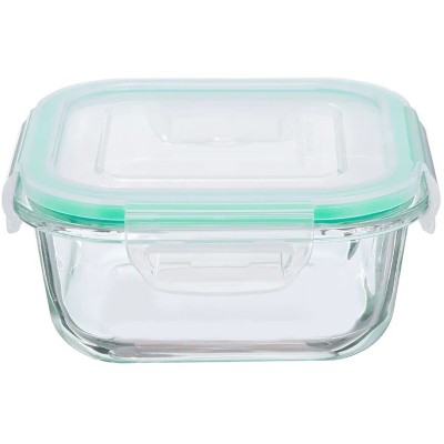 Lunch box Castey C-CBO800 Transparent Borosilicate Glass Rectangular 800 ml