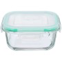 Lunch box Castey C-CBO800 Transparent Borosilicate Glass Rectangular 800 ml