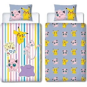 Duvet cover set Pokémon 25 x 4 x 30 cm Multicolour Double 2 Pieces