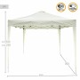 Tonnelle Aktive Max-Air Blanc 300 x 300 x 250 cm Tissu Acier