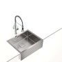 Sink with One Basin Teka American Pro 60 M-XP 1B Steel