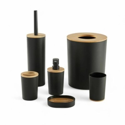 Bath Set TODAY HOY Black Plastic Modern (6 Units)