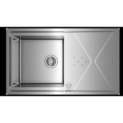 Évier simple Teka BROOKLYN 50 MXP 1C 1E Acier