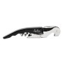 Bottle Opener with Corkscrew JATA Black Stainless steel