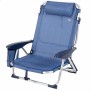 Chaise de Plage Aktive Bleu foncé 51 x 45 x 76 cm Plage