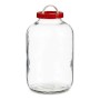 Glass Jar Red Transparent Plastic polypropylene (8 L)
