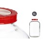 Pot en verre Rouge Transparent Plastique polypropylène (8 L)